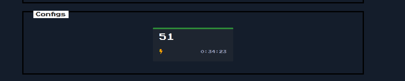 The new config