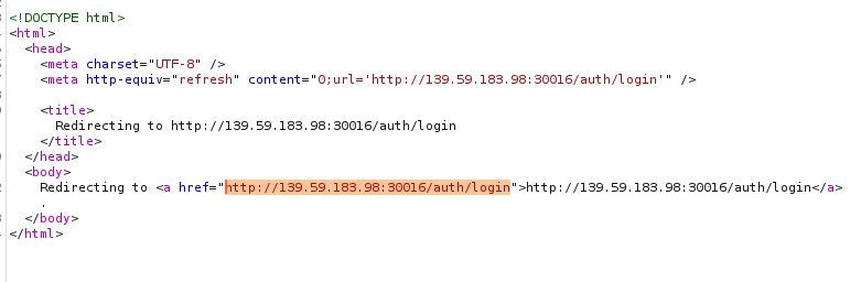 HTML source redirecting me