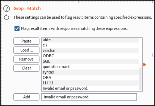 using grep with burp